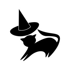 Cat. Abstract concept, icon. Vector illustration on white background.