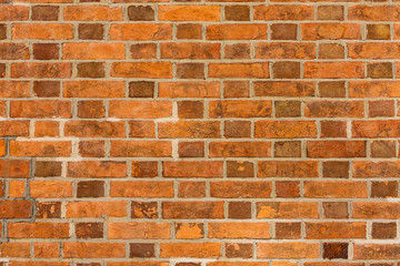 Red bricks wall texture surface