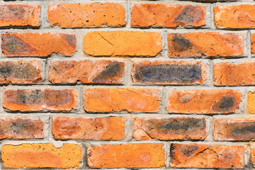 Red bricks wall texture surface