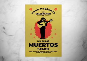 Dia De Los Muertos Event Flyer Layout