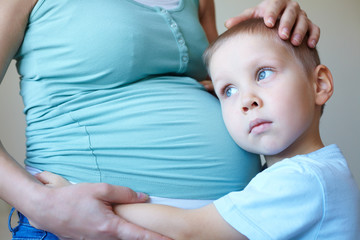 happy pregnant woman