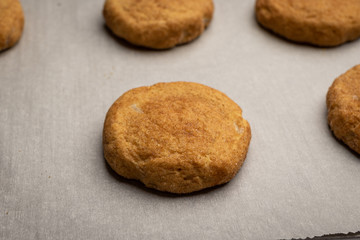 Snickerdoodle cookies fresh from the oven