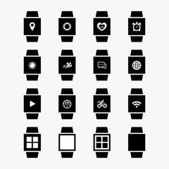 Smartwatch icon set