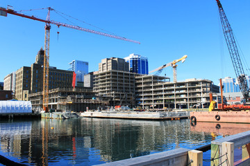 Construction on the Waterfront, Halifax, Nova Scotia, Canada - obrazy, fototapety, plakaty