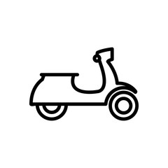 Motorcycle icon trendy