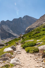 Fototapeta na wymiar Hiking To Longs Peak Colorado