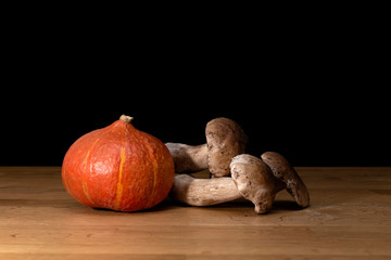 Onion squash with cep