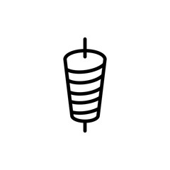 Kebab snack food icon