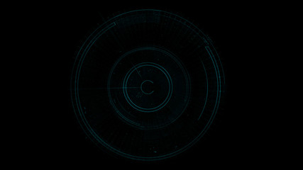 Cyan Technology Futuristic Hud Background