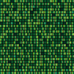 Mosaic background of green glitter