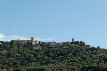 Fototapeta na wymiar Montepescali village in Tuscany, Italy.