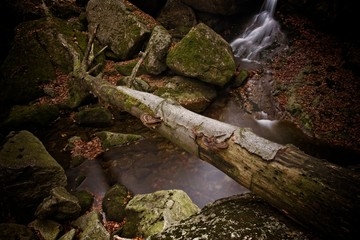 Naklejka na ściany i meble Waterfalls on the creek