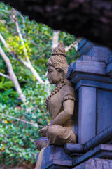 Obraz premium Hindu Goddess statue meditating