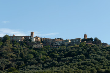Fototapeta na wymiar Montepescali village in Tuscany, Italy.