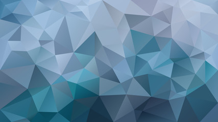 Fototapeta premium vector abstract irregular polygon background - triangle low poly pattern - teal ocean blue and slate gray color