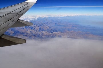 Montaña desde el cielo.