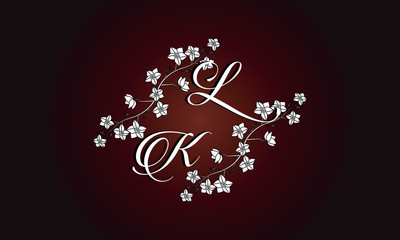 Vector illustration of hand drawn floral wreath. Beautiful floral design elements, perfect for wedding announcements and invitations