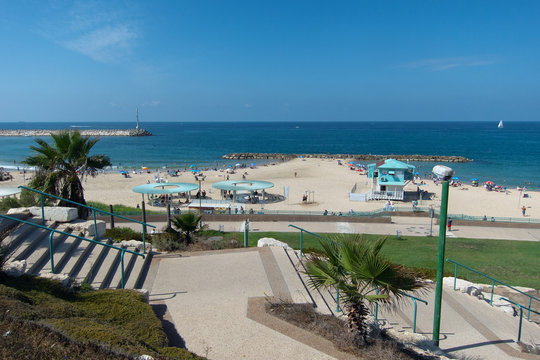 Beach in Ashkelon Israel