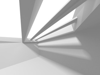 Futuristic White Architecture Design Background