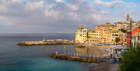 Fototapeta premium Panorama of Bogliasco, the ancient village near Genoa, Liguria, Italy