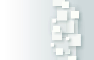 Grey geometric technology background with gear shape. Vector abstract graphic design