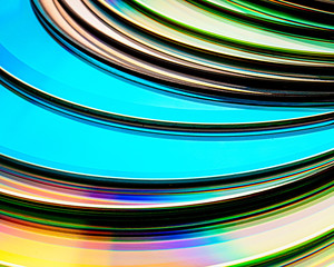  mirror surface of the disc.