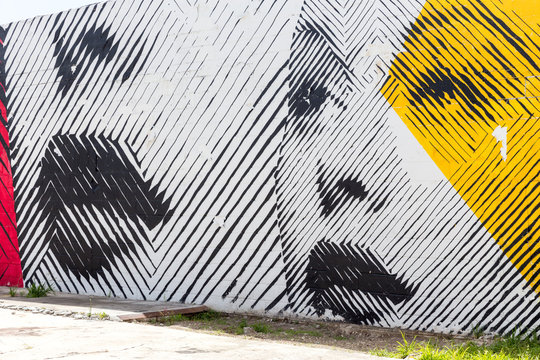 MIAMI, USA - AUGUST 29, 2014 : Graffiti art on wall in graffiti design district Wynwood on August 29, 2014 in Miami, Florida.