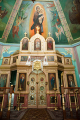 Obraz premium Orthodox baptism in the church