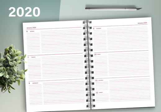 Weekly 2020 Planner Layout 