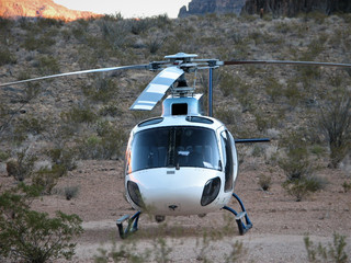 Helicoper in the Desert