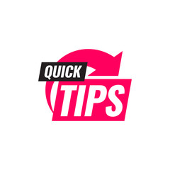 Quick tips. Symbol or emblem. vector illustration