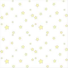 Seamless pattern with simple stars