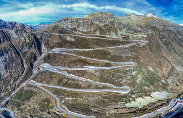 Der Grimselpass in seiner vollen Grösse