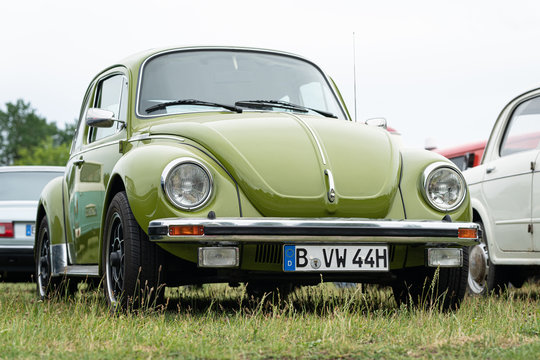 Economy car Beetle on June 08, 2019 in Paaren in Glien by Berlin, Germany.