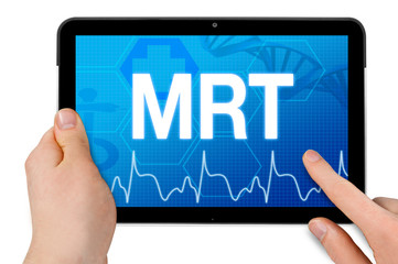 Tablet with medical interface and the acronym MRT