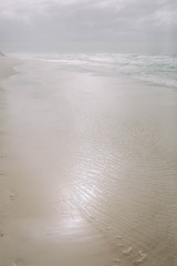 Sand and Waves on Beach