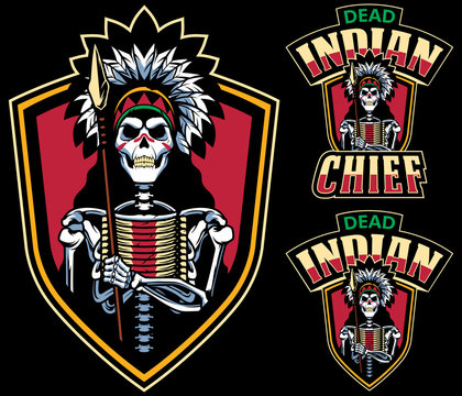 Dead Indian Chief Mascot