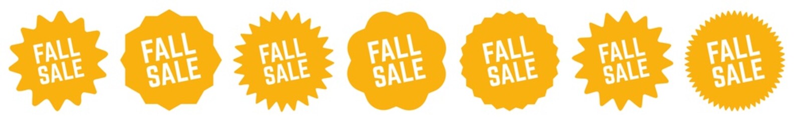 Fall Sale Tag Orange | Special Offer Icon | Sticker | Deal Label | Variations
