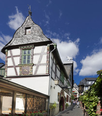 The Drosselgasse in the old town of Ruedesheim. Hesse, Germany, Europe