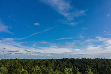 Fototapeta na wymiar Beautiful landscape. Latvian nature. View from above.