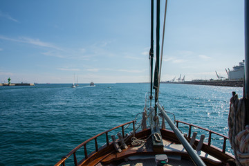Fototapeta na wymiar Segelboot und Meer