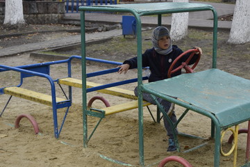 children playground in the park