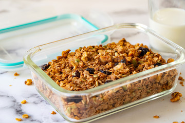 Healthy granola cereal