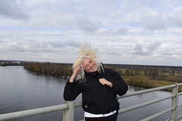woman on the bridge