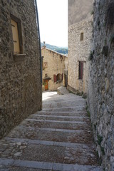 Fototapeta premium narrow street in old town in France
