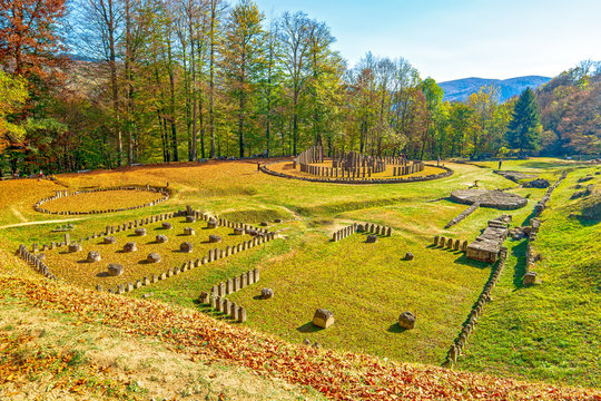 Ruins of Sarmizegetusa Regia Dacian capital, Romania