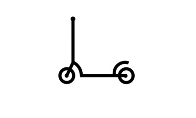 Monoline Vector Scooter