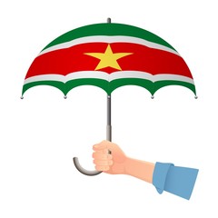 Suriname flag umbrella