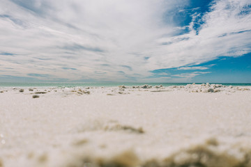 Sand and Waves on Beach