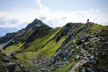 Zamangspitze im Montafon, Vorarlberg, Österreich